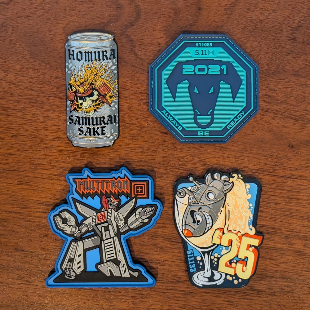 5.11 Tactical Assorted Collectible Morale Patches - Set Of 4